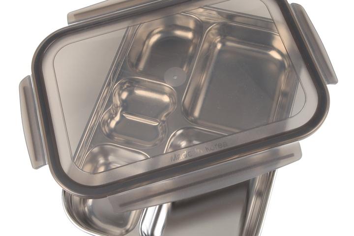 인콕 스텐 어린이집 급식식판 5구+뚜껑