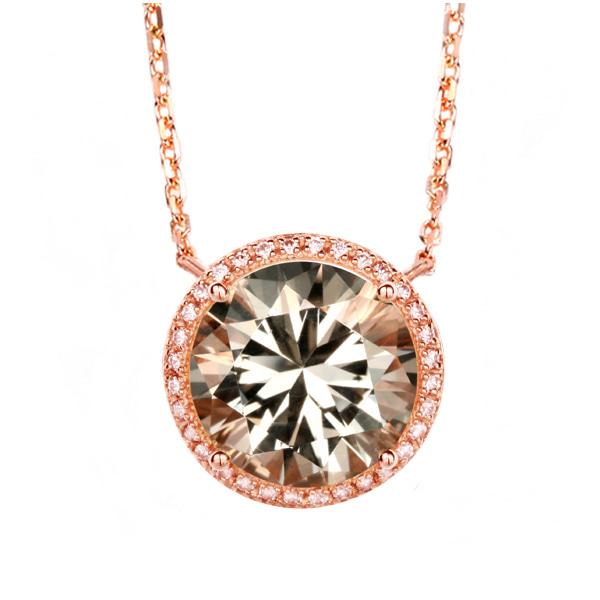 FJG090076 천연 토파즈 6ct 목걸이