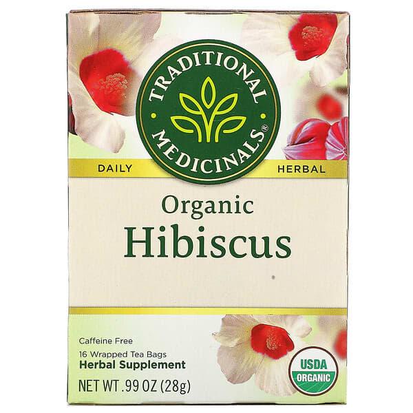 Traditional Medicinals, 유기농 히비스커스, 카페인 무함유, 티백 16개입, 28g(0.99oz)