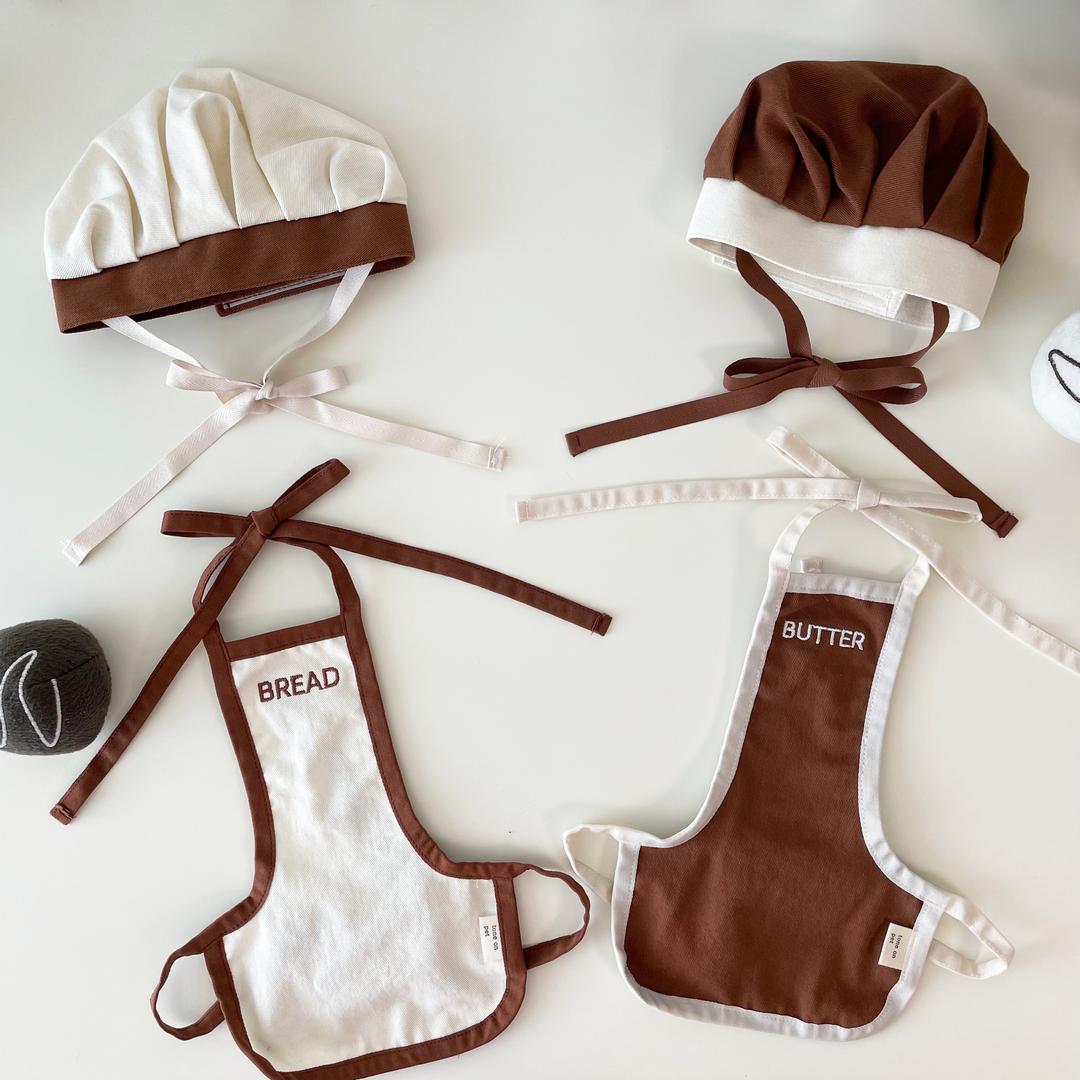 강아지옷 요리사 코스튬 앞치마 & 모자(별도구매) set 제빵사 애견의류 S-XL