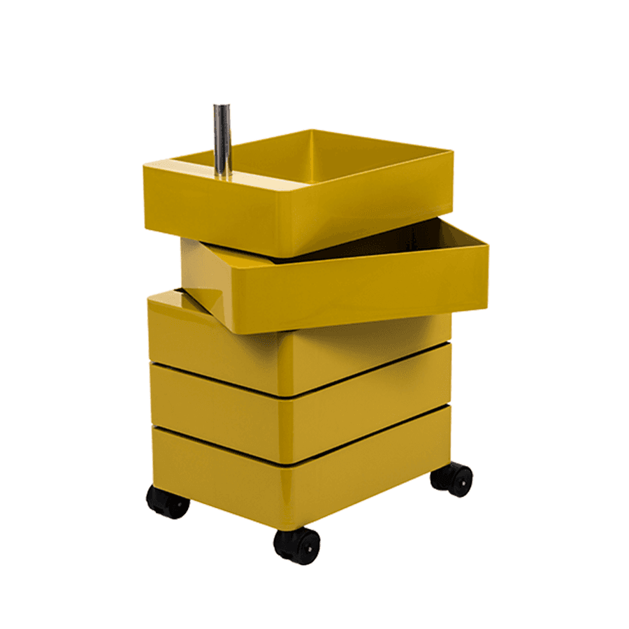 [국내재고] 마지스 360° 컨테이너 5단 트롤리 - 옐로우 | 업스케일 라이프스타일, 알렛츠