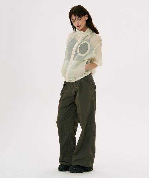 Nylon Easy Pants Brown