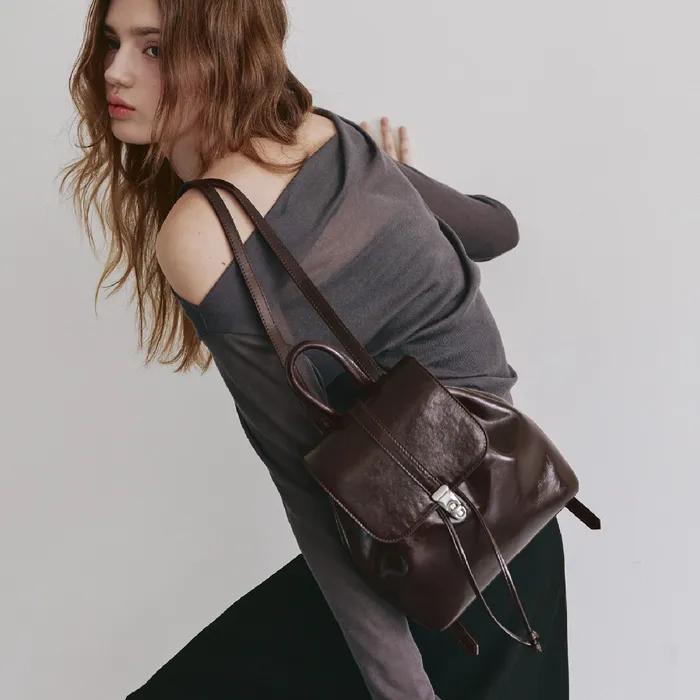 muko mini backpack - 무코미니백팩 [브라운]