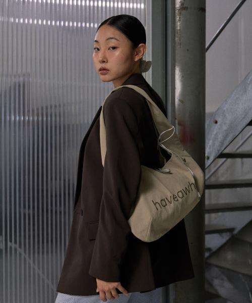 cotton baguette eco bag (LK)