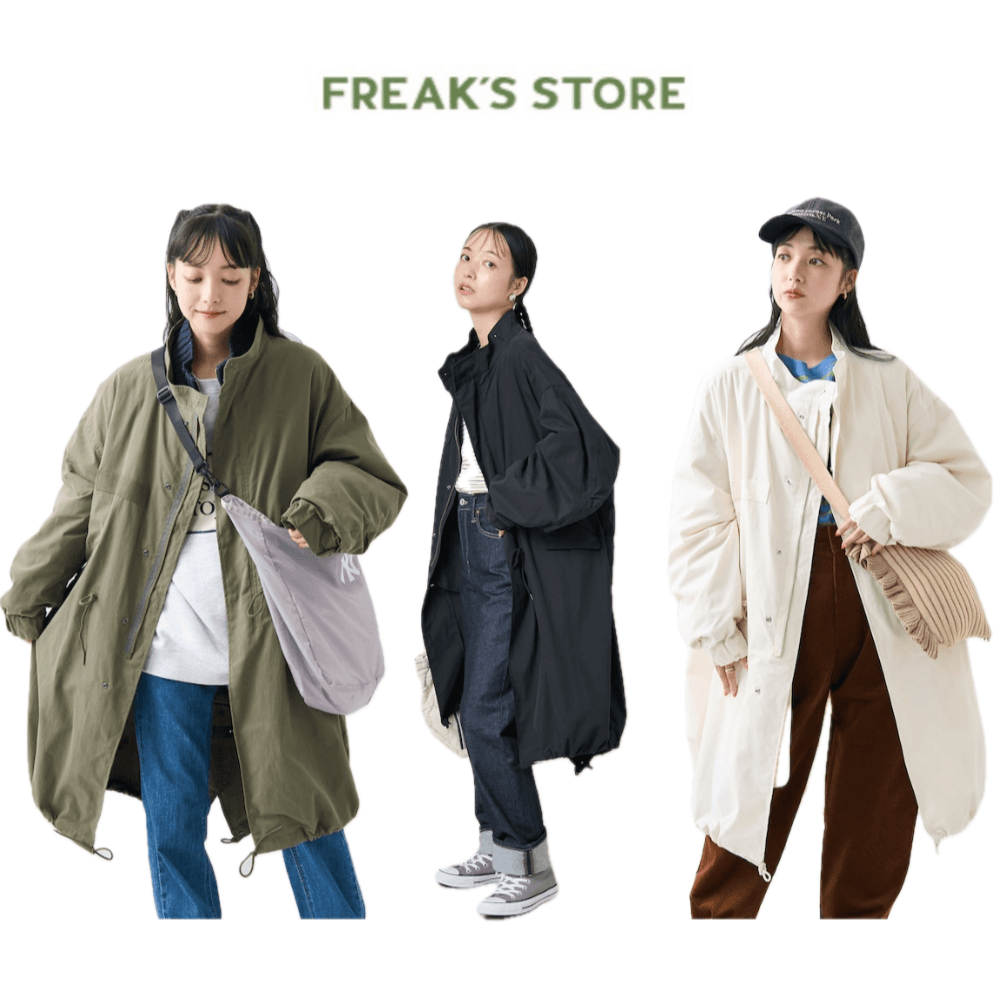 프릭스스토어 M65 여성 야상 개파카 모즈코트 내피세트 3색상