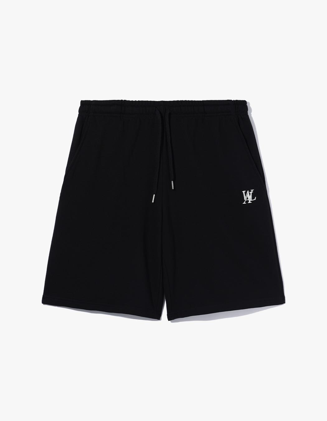 Signature relax half pants - Black