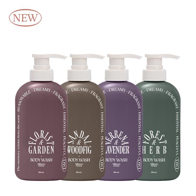 오디드 밀크인세라 퍼퓸 바디워시 500ml 4종