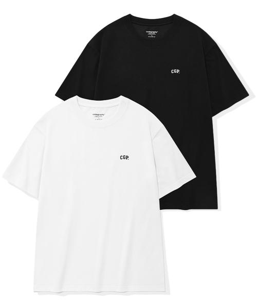 [2PACK] CGP 스몰 아치 로고 반팔 티셔츠