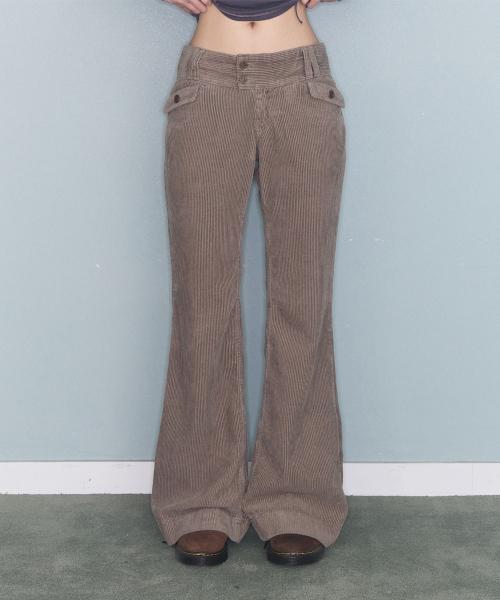 FLOWER LOW CODUROY PT BEIGE