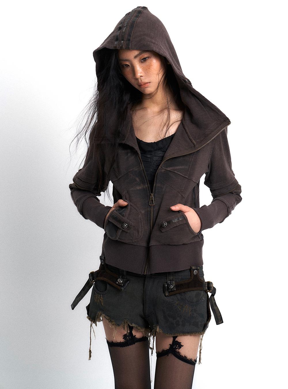 Drawstring Half-Zip Hoodie