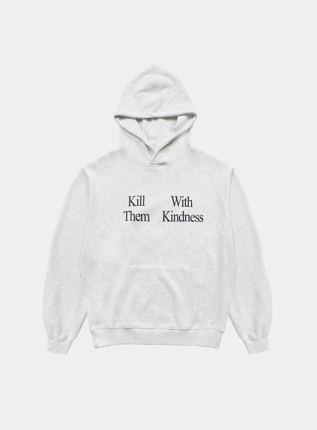 [w-hde23-013] 킬뎀 후드 라지핏 - 애쉬그레이