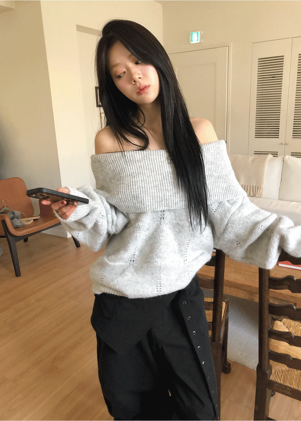 DIA OFF SHOULDER KNIT