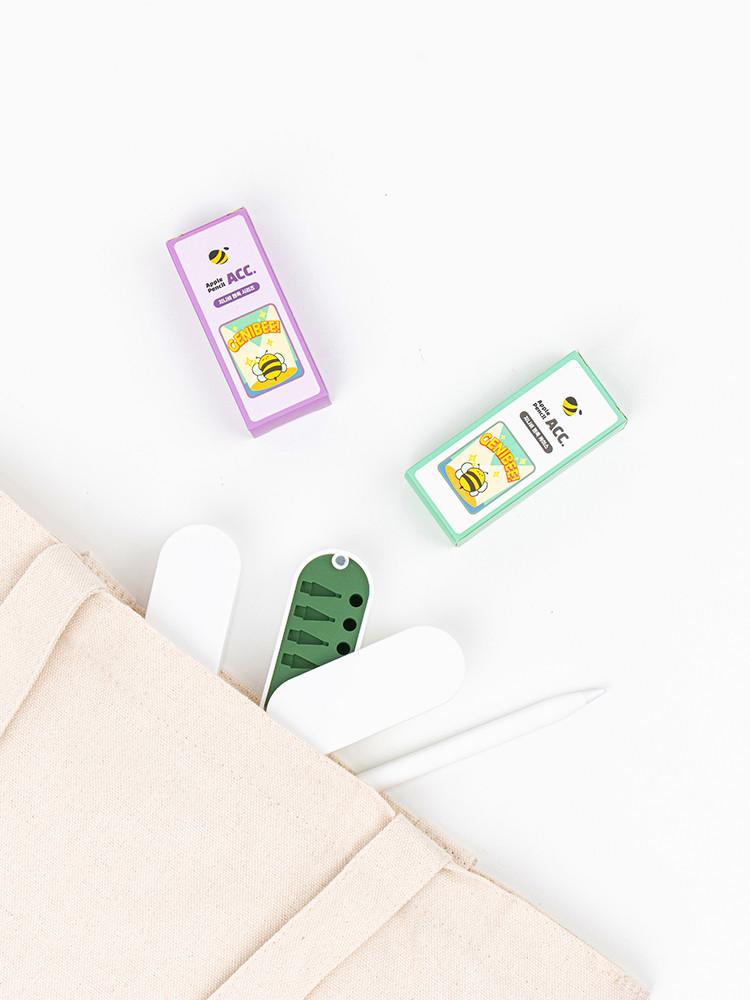 지니비 애플펜슬 펜촉 원터치 케이스, 펜촉 펜팁 팁커버 보관용 휴대용 마그네틱 케이스