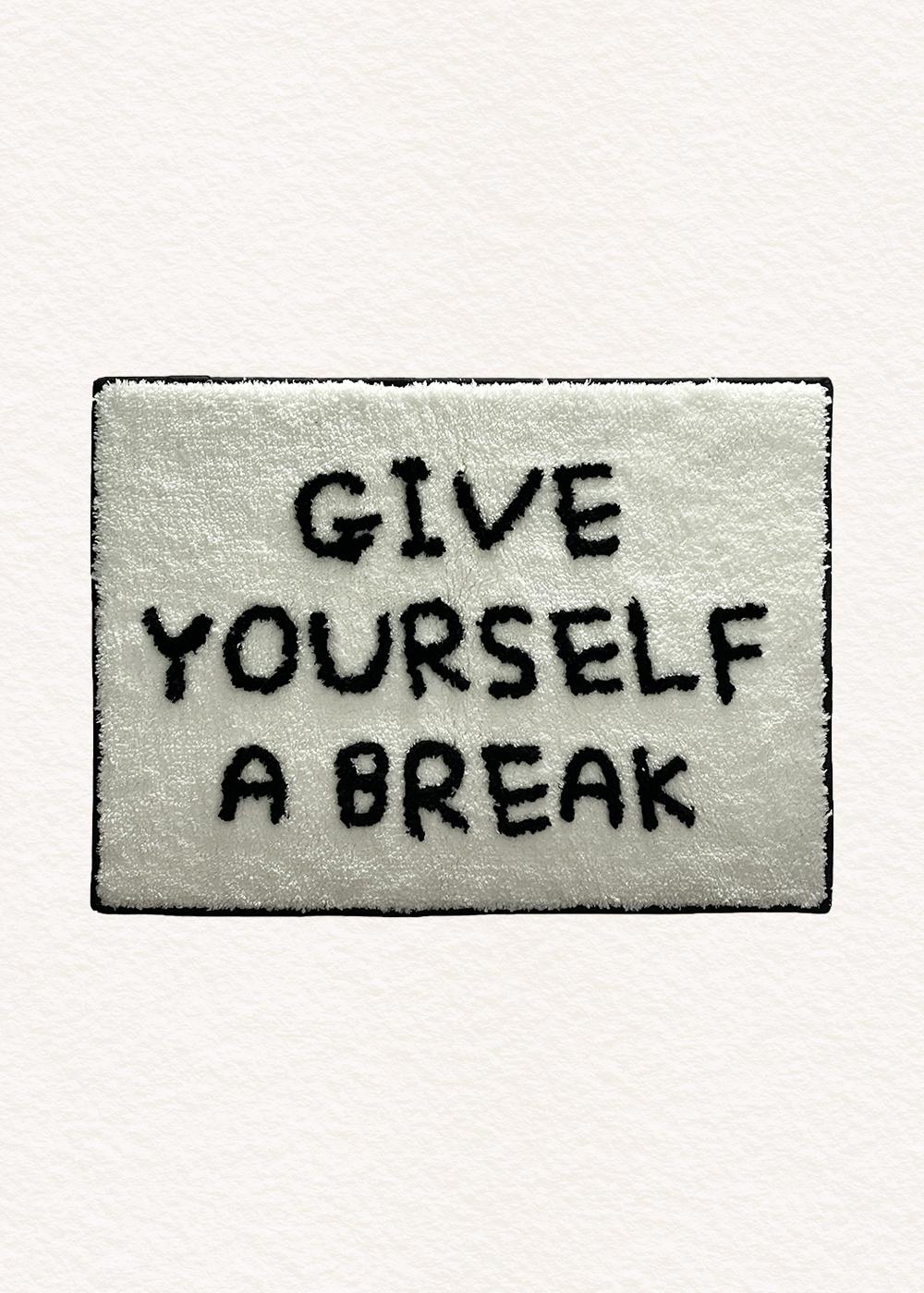 Lettering mini rug