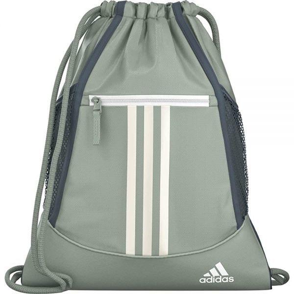 Adidas 남녀 공용 앨리언스 2 가방 실버 그린/화이트