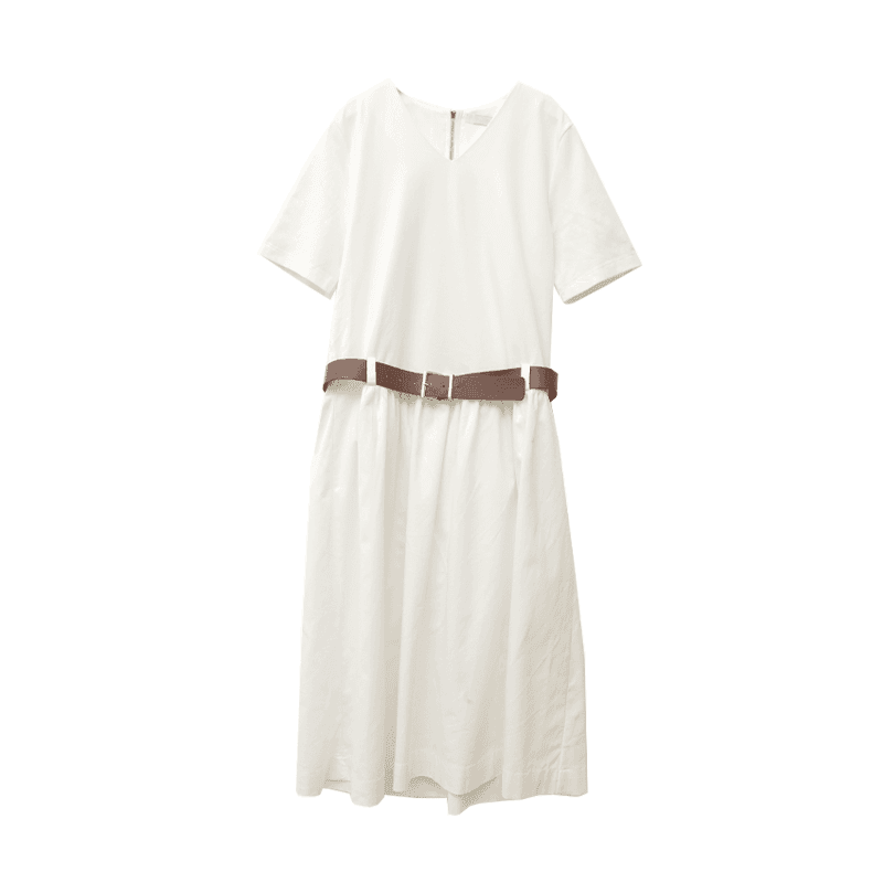 싱글톤브이넥 포멀셔링원피스 (+belt)