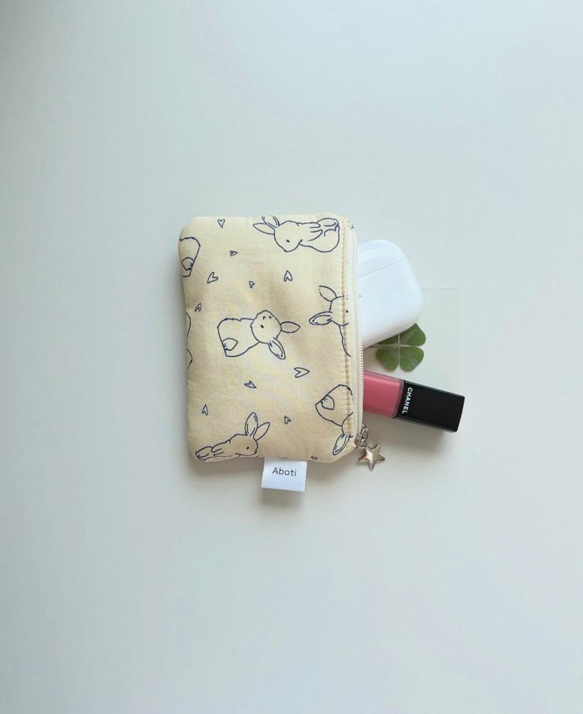 [아보티]  산토끼 미니 파우치 ° pouch