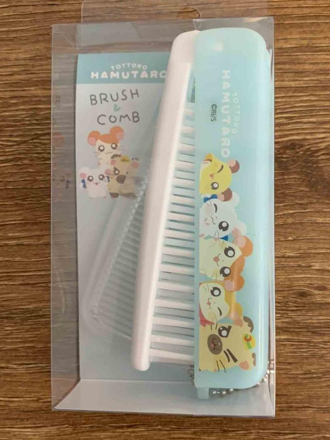 방가방가햄토리 볼체인 브러시 앤 콤브 2way 휴대용 머리빗 민트