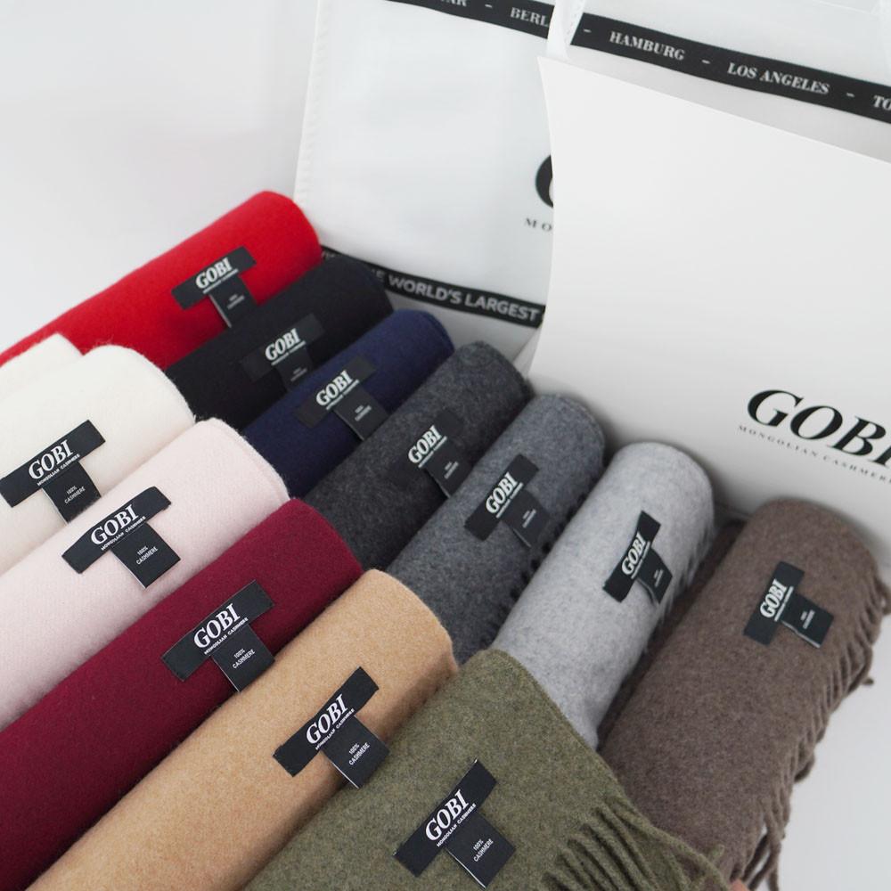 GOBI 고비 캐시미어 머플러 베이직/몽골캐시미어100 남자 여자 목도리 커플 연말 선물