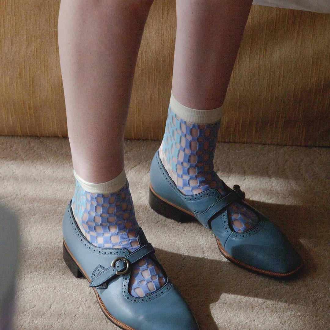 TCT130 Square Pattern Socks