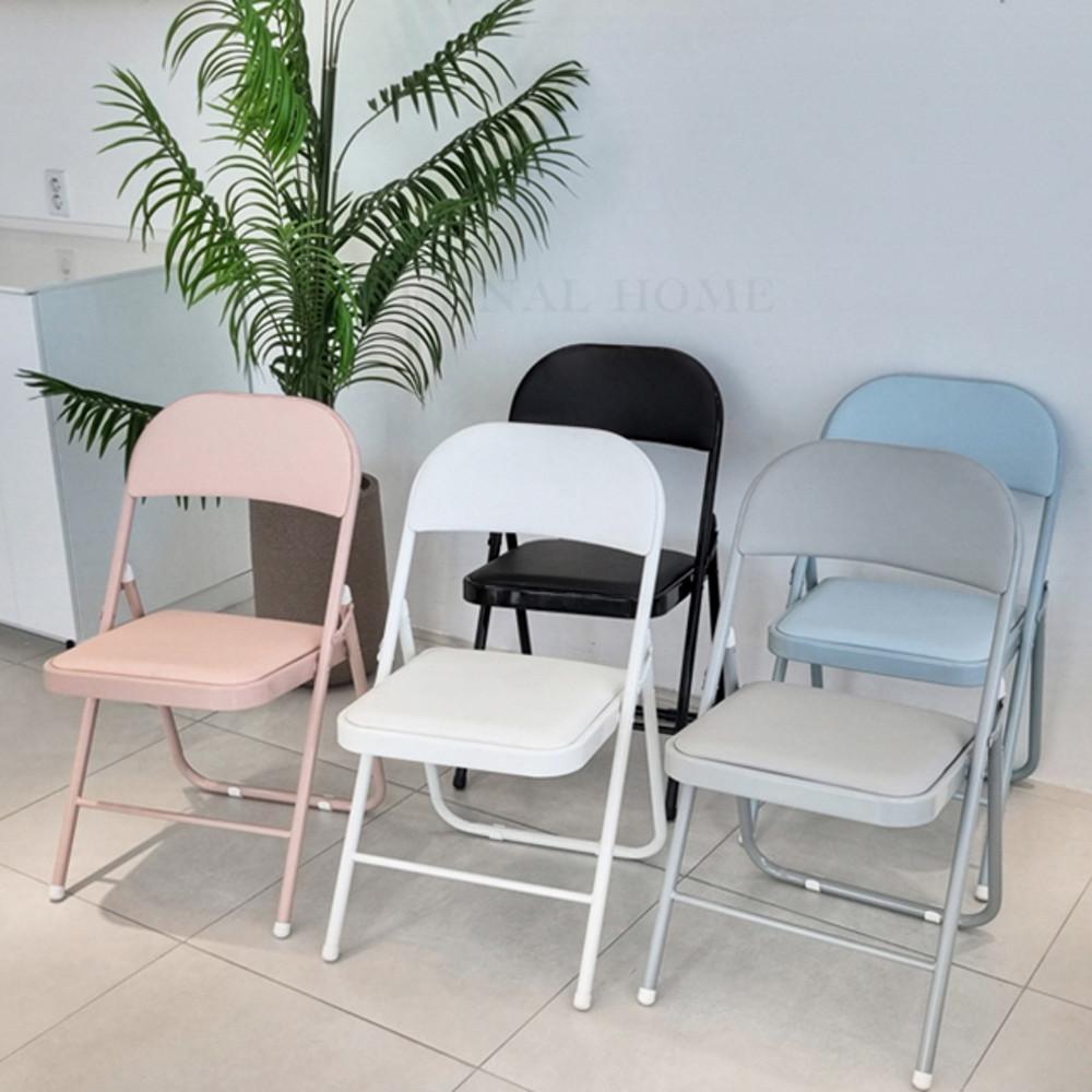 접이식 의자 모노 파스텔 쿠션 폴딩 체어  5colors