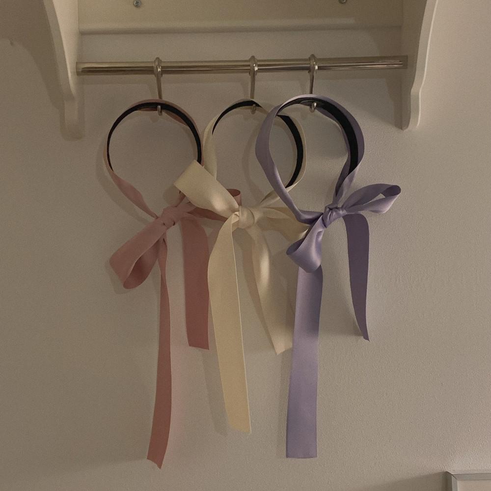 [WITH AONE] long tail hairband (5col)