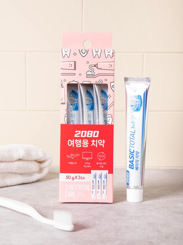 2080 여행용 치약 50g 3개입