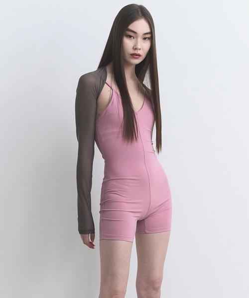CYCLING JERSEY BODYSUIT, PINK