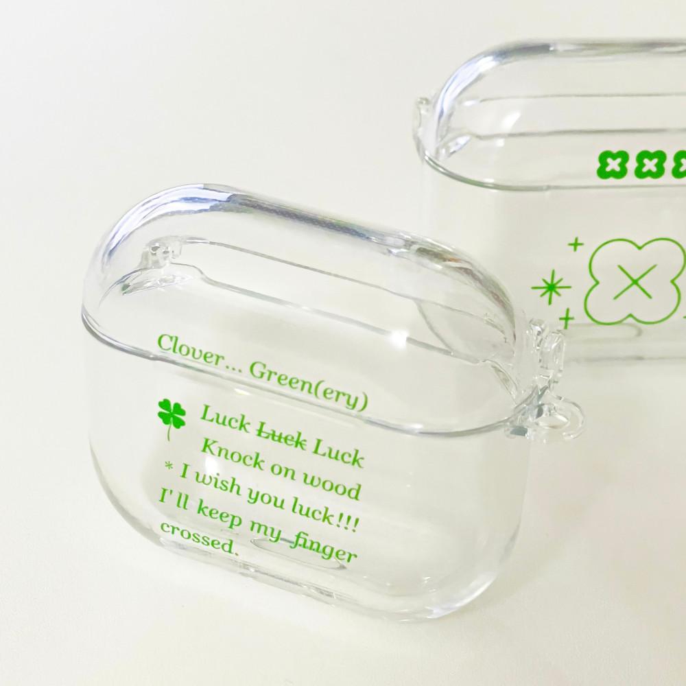 Lucky charm Airpods&Buds - Clear hard case