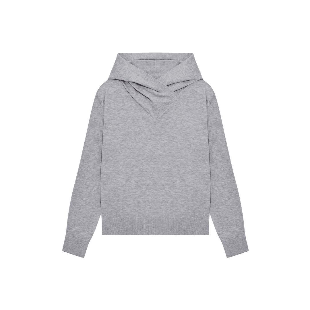 saros knit hooded - Light Gray(1)