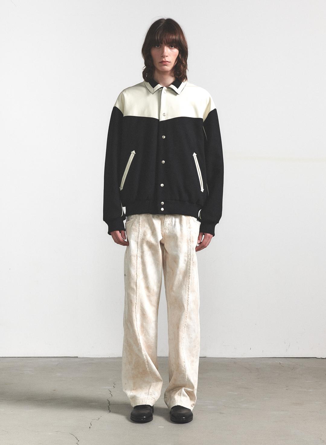 WOOL VARSITY JACKET (BLACK)