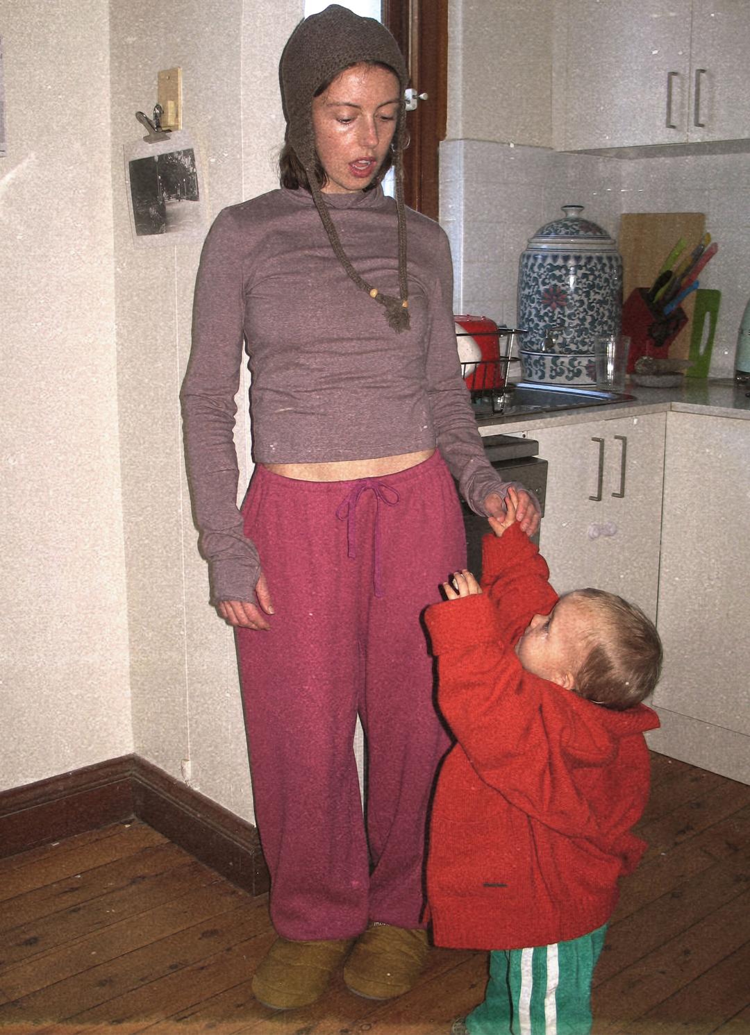 Rib Jogger Pants #3_Boysenberry