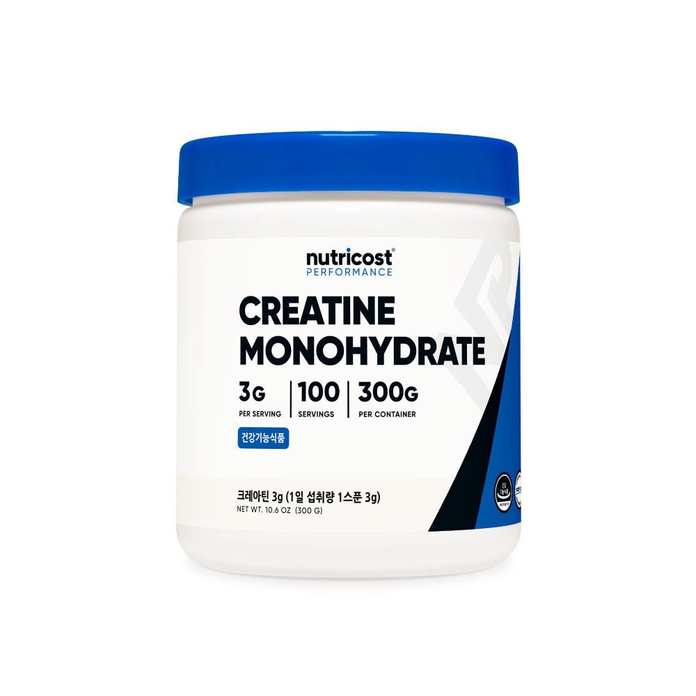 뉴트리코스트 100% 순수 크레아틴 효능 파우더 분말 300g 100회분 [원산지:미국]