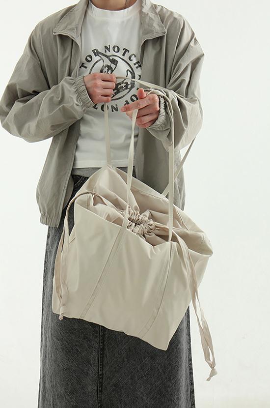 nylon bucket shopper bag
