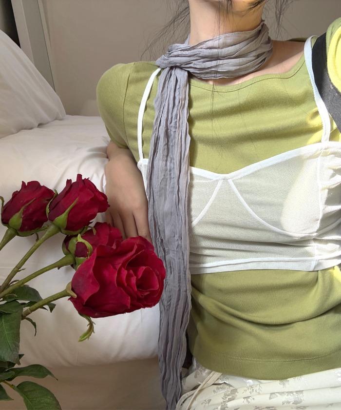 프롬뮤즈 wrinkle long muffler