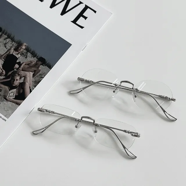 긱시크 무테 스퀘어/라운드 안경 1+1