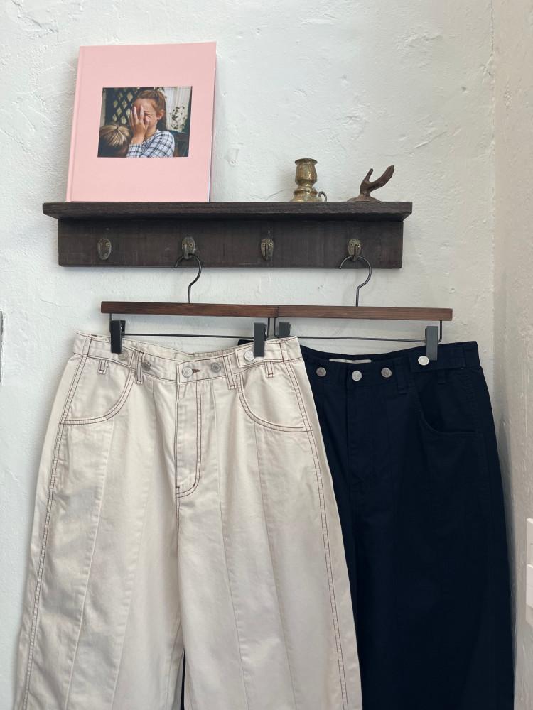 그랜드마) 면 스티치팬츠 (free size)