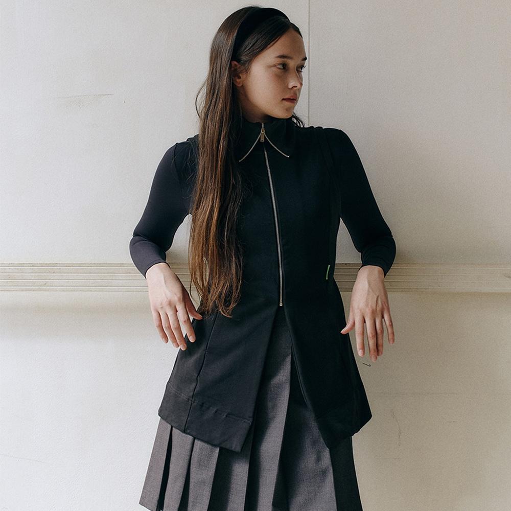 빅 카라 벨트 베스트_BLACK