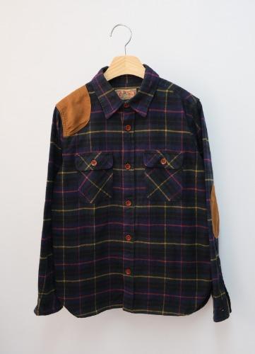 BEAMS BOY flannel wool shirts [M-L]