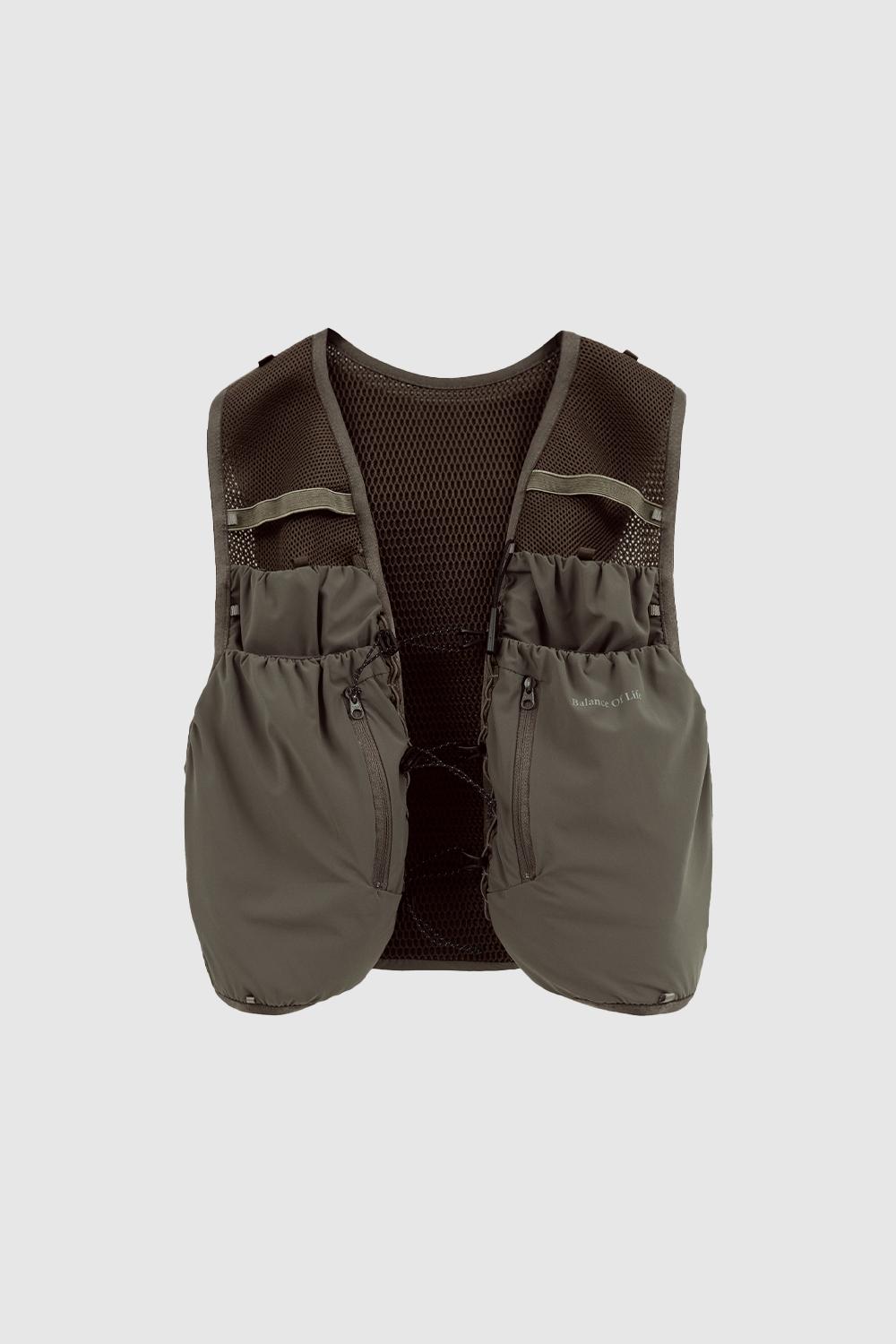 [브라운야드 밸런스] BALANCE TRAIL VEST (OLIVE GREY)