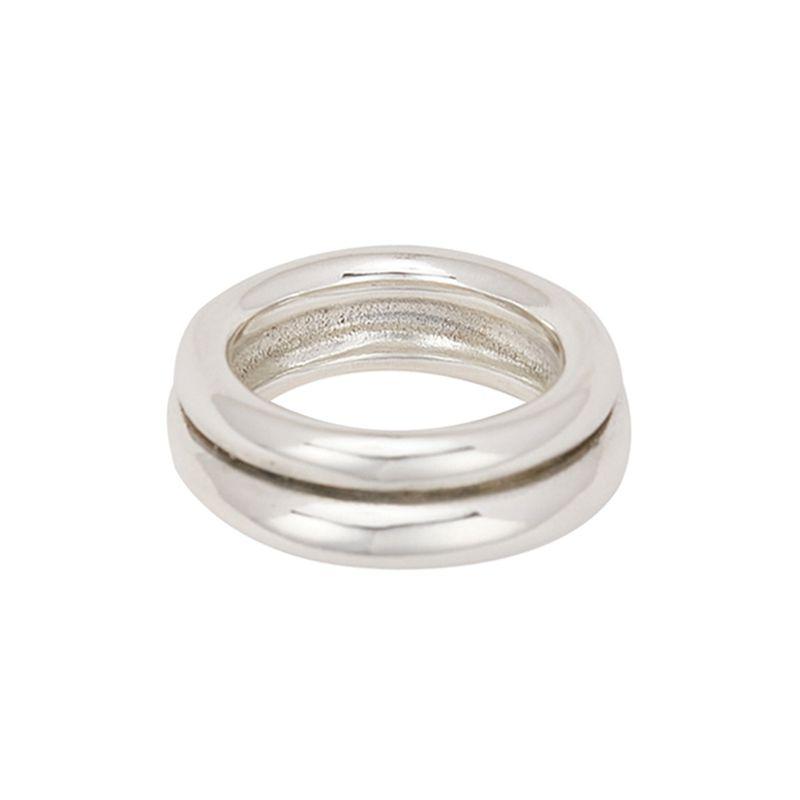 Double donut ring(silver)