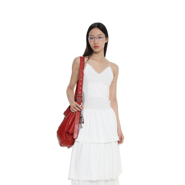 [MASONPRINCE] Clean Lace Mesh Multi-layer Dress