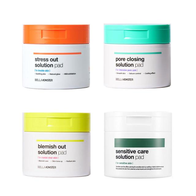 벨라몬스터 당근패드 수박 라임 민트 톳 패드 약산성 얼굴 필링 세안