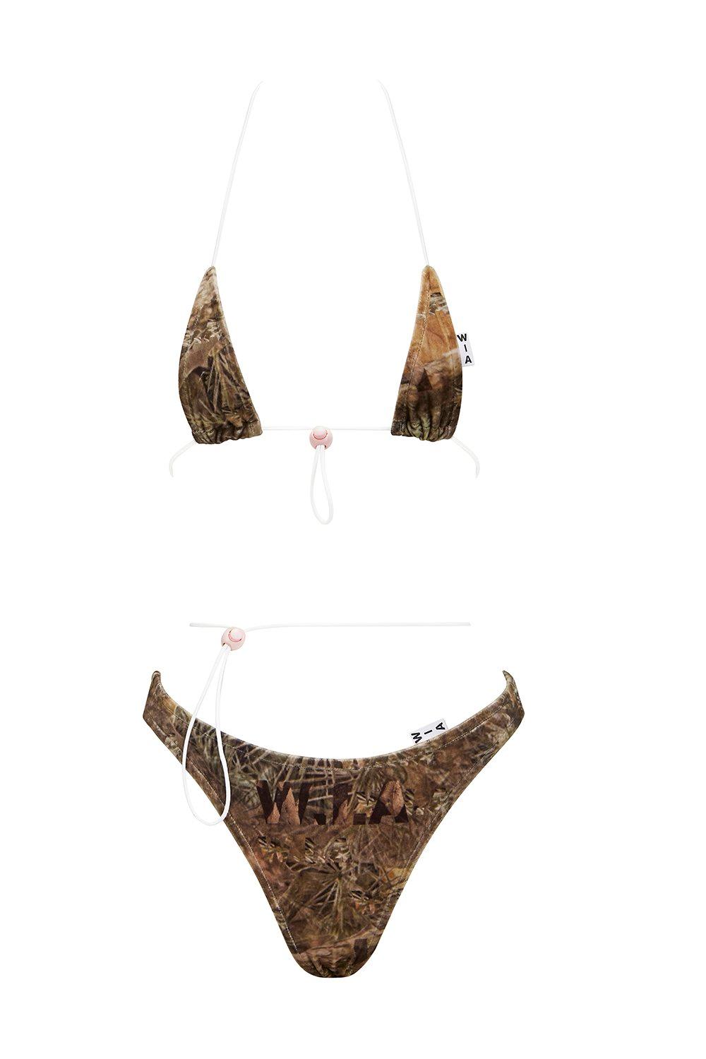 SNAGGED VELVET BIKINI SET