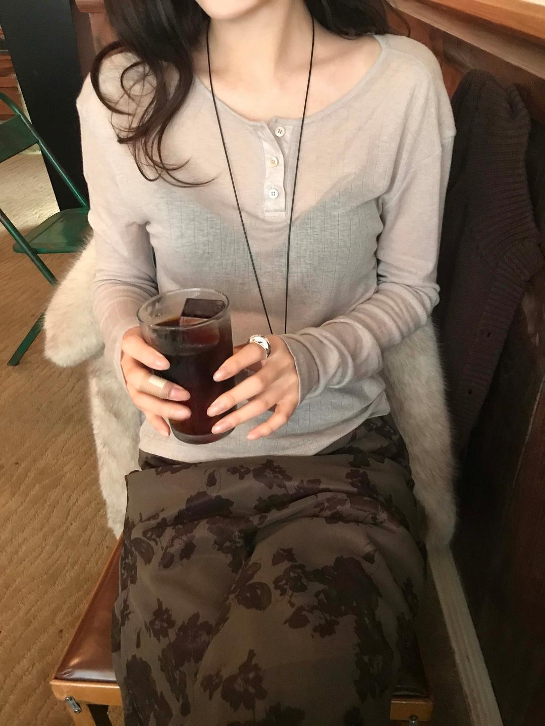 OPEN BUTTON T (3COLOR)