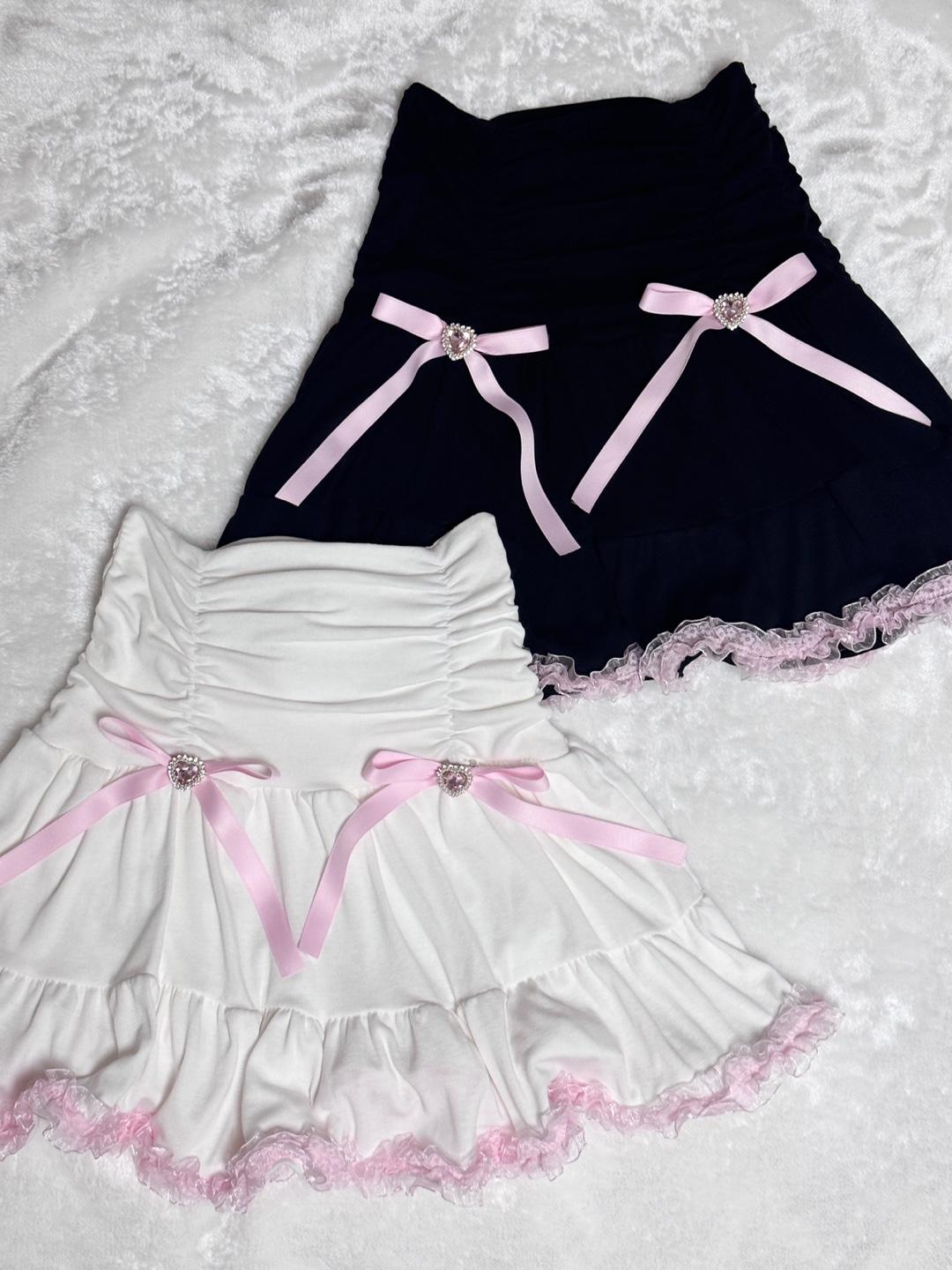 CUSTOM MADE SKIRT (white/black)