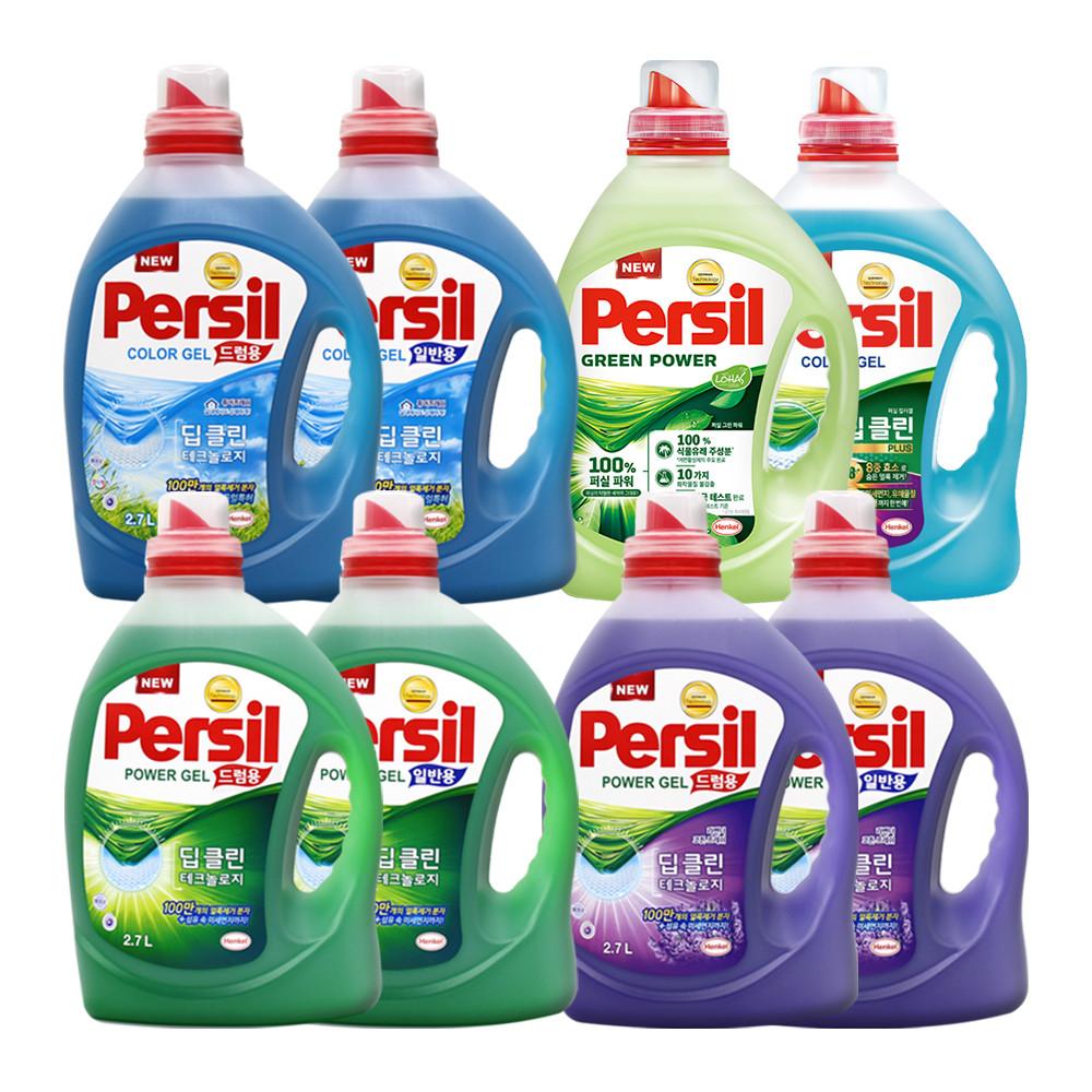 퍼실 액체세제 딥클린 파워젤 라벤더 컬러젤 드럼용 일반용 세탁세제