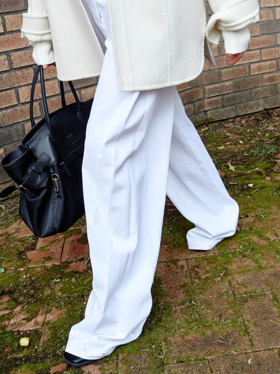 David wide-cotton pants