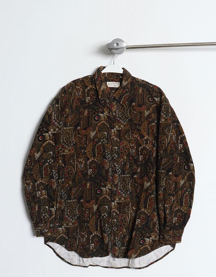 Relaxed Weaving Corduroy Shirts