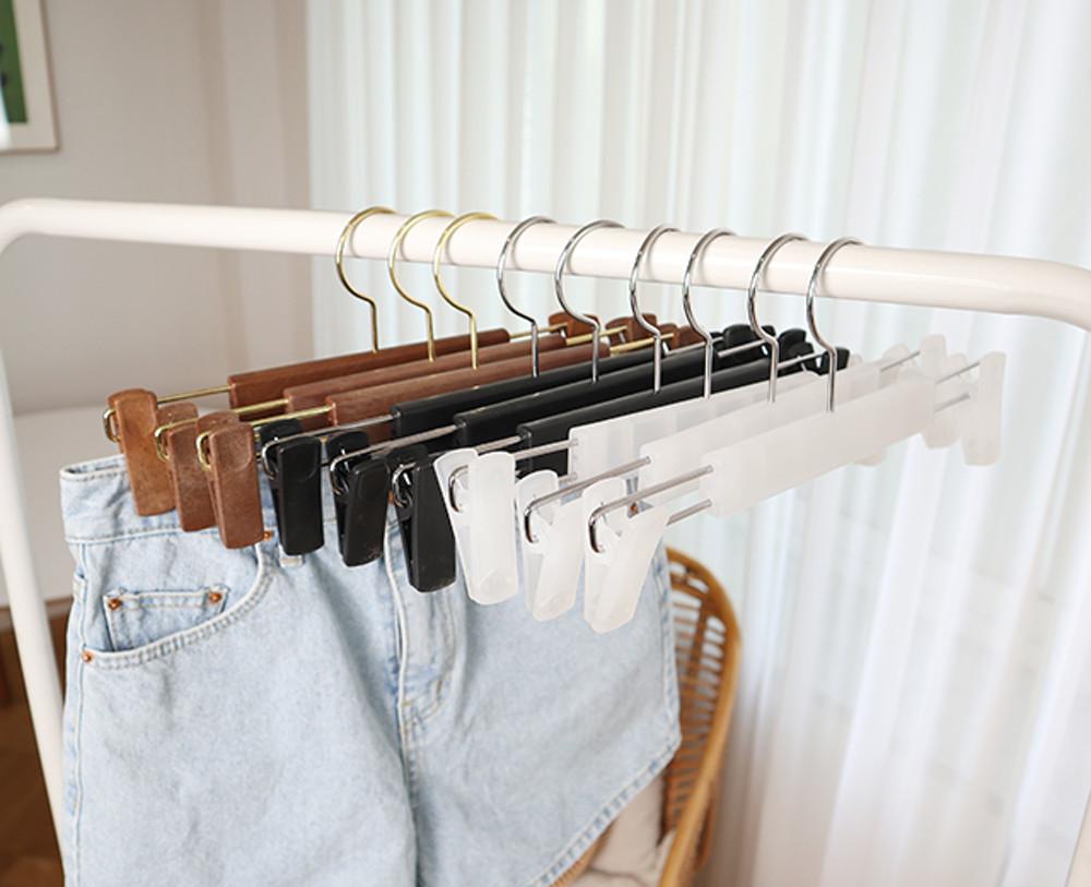 논슬립 치마 바지걸이 플라스틱 하의용 옷걸이 5P 10P